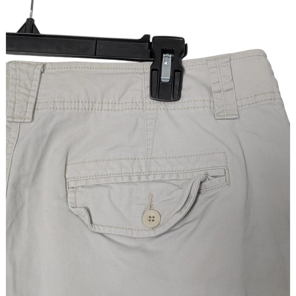 Faded Glory Pants Womens 14 Petite Gray Washed Stretch Chino Straight Leg Casual - Picture 3 of 8